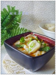 【冬季暖胃营养早餐】酸辣汤素饺子