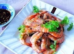 黄酒焖斑节虾