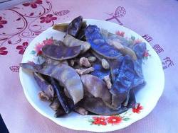 肉烧紫扁豆