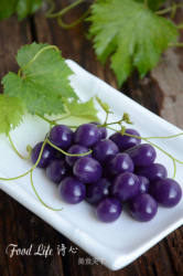 【紫薯葡萄】--- 用天然的色素制作一款像形的点心