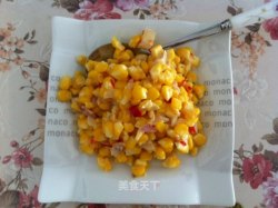 葱烧玉米粒(自制减肥餐)