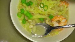 [麻麻小厨房]虾仁土豆疙瘩汤