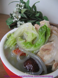 汤煲篇——【白菜粉丝羊肉汤】