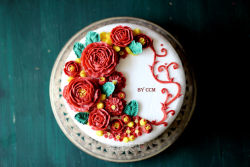 #第四届烘焙大赛暨是爱吃节#红玫瑰蛋糕