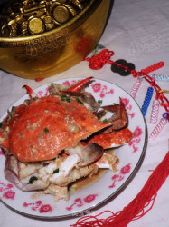 年菜之十二又鲜又香的-----葱爆大海蟹