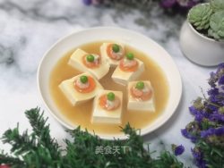 嫩豆腐蒸虾