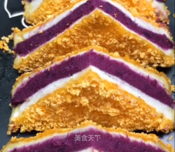紫薯吐司夹心饼