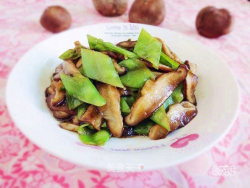 零厨艺新手的感恩菜——香菇炒荷兰豆