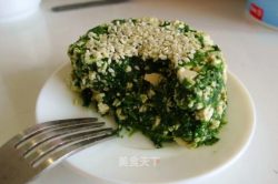 素食主义—菠菜拌豆腐