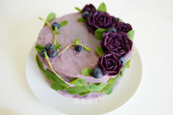 #ACA烘焙明星大赛#紫薯沙拉蛋糕