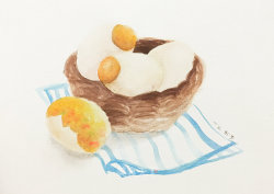 手绘食谱：黄金糯米蛋 把粽子放进鸭子蛋里