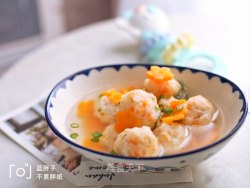辅食--胡萝卜鳕鱼虾丸（9M+）