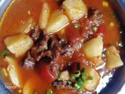 番茄酱牛肉炖土豆