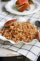 【螃蟹炒饭】螃蟹与米饭的美妙结合！
