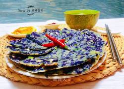 紫甘蓝煎蛋饼