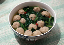 【浙江】肉丸菠菜汤