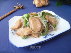 猴头菇炒豆芽菜