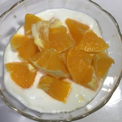 酸奶橙子捞