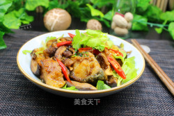 红烧鱼炖香菇