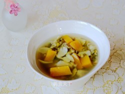 南瓜百合绿豆汤