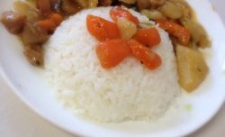 营养餐 ：土豆胡萝卜鸡腿饭（老少皆宜，健康、简单、好吃～）