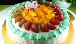 水果彩虹生日蛋糕