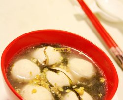 潮汕鱼丸紫菜汤