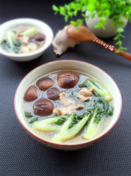 青菜香菇汤