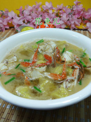 白菜螃蟹汤