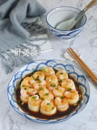 日本豆腐蒸虾仁