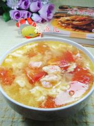 鸡蛋番茄虾仁汤