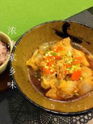 小白菜炖冻豆腐