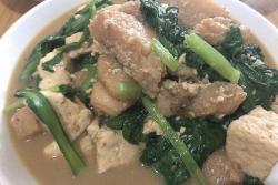 健康食谱|巴沙鱼炖豆腐小白菜