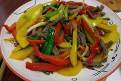 五色彩椒牛肉