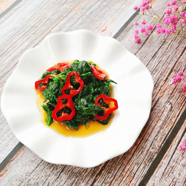 凉拌芹菜叶