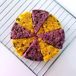 果仁紫薯南瓜发糕,太好吃了,也许是对美食最好的诠释