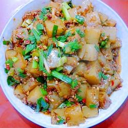 蒜苗凉粉