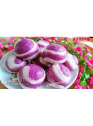 螺纹紫薯花生包