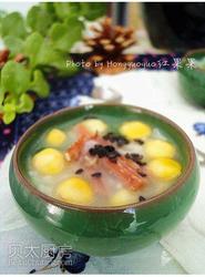 菠菜香肉粥