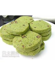 最爱那一抹翠绿—抹茶蜜豆饼干
