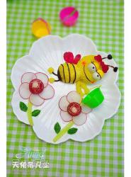 小蜜蜂采花蜜饭团