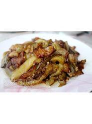 不加油也不粘锅五花肉茄子