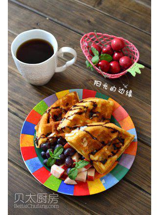 十分钟超简下午茶——原味华夫饼+美式咖啡