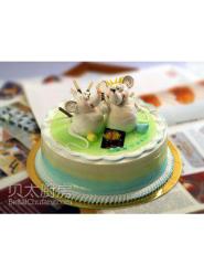 12生肖老鼠蛋糕-老鼠蛋糕图片-米老鼠蛋糕
