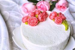 为爱而生豆沙裱花玫瑰蛋糕