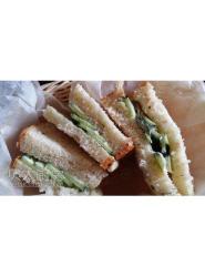黄瓜沙拉夹心三明治-培根香葱吐司