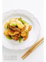 五花肉炒茨菰