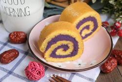 宝宝辅食-紫薯蛋糕卷