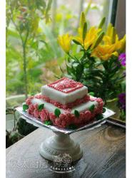 翻糖玫瑰花蛋糕欣赏