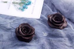 高贵冷艳的——巧克力玫瑰花